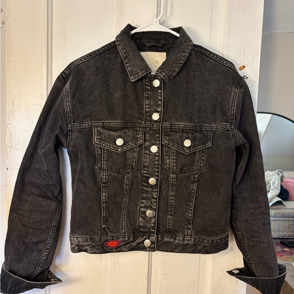 Maje black denim Jacket